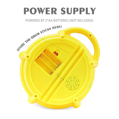 Close-up of the Flash Drum Toy's vibrant surface, ready for musical exploration.