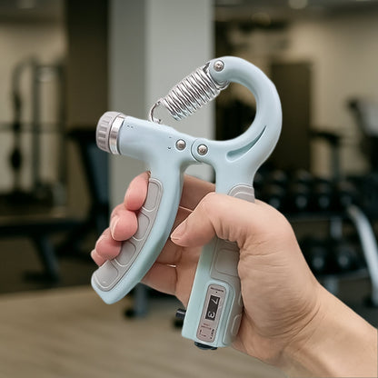 Compact hand grip strength trainer, ideal for on-the-go fitness.