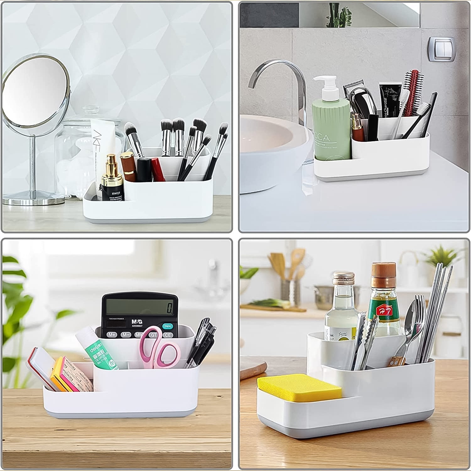 Empty cosmetic makeup organizer ready for use.