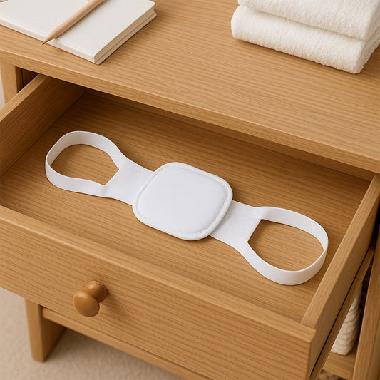 A person wearing a posture corrector with focus on the adjustable straps for a secure fit.