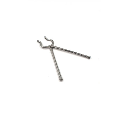 Front view of Ganesh Stainless Steel Tongs, a smart kitchen tool for daily use.