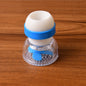 Adjustable kitchen sink tap water filter with splash guard for cleaner rinsing