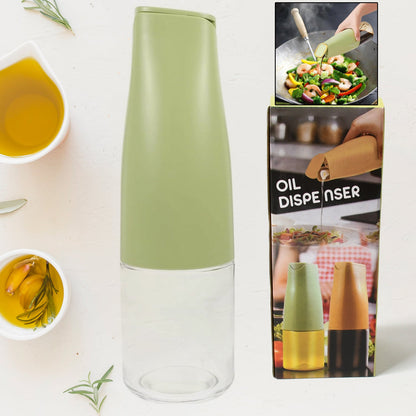 Oil Dispenser 500ml – Auto Open Lid, Non-Drip Bottle | Own Hydrate