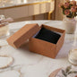 Jewellery storage box with elegant outer finish and soft inner cushion