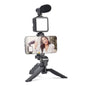 Mobiléon vlogging kit with mini tripod and adjustable LED light setup for video making