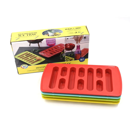 Side view of lightweight ice trays for easy handling