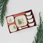 A shiny 13-piece Pudding Serving Set neatly arranged on a white background.