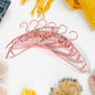 Set of 6 durable plastic cloth hangers ideal for wardrobe organization