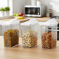 3-piece easy flow airtight storage containers for dry food storage