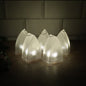 Set of 5 LED flameless lantern lights with warm glow for home decor