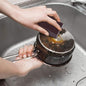 Compact kitchen cleaning sponge scrub block for rust and grease removal