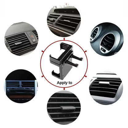 Driver's perspective of the car phone holder, demonstrating easy one-hand operation and accessibility.
