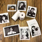 Close-up of a smooth, white thermal printer paper roll, highlighting its premium texture.