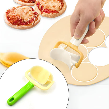 Multipurpose dough cutter roller tool for making perfectly round puris.