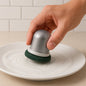 Kitchen scrubber with ergonomic grip handle for heavy-duty cleaning