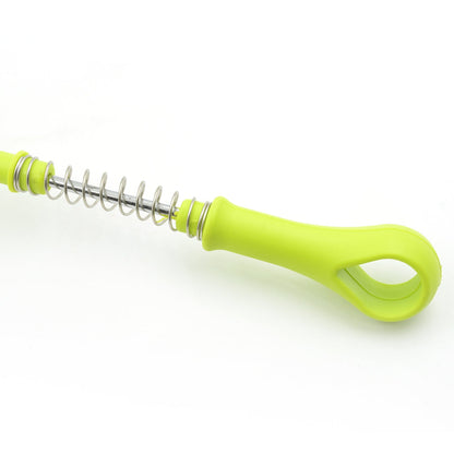 Top-down view of the potato masher, highlighting its unique perforated mashing plate.