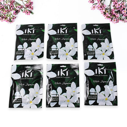 Assorted packaging of IKI Pocket Air Freshener mix flavor packs