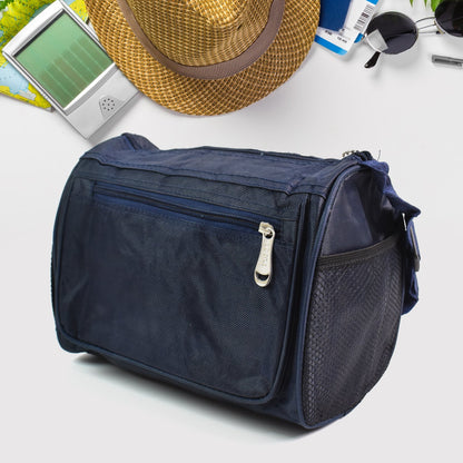 Insulated lunch box bag in grey, shown with a secure zipper closure and comfortable top handle.