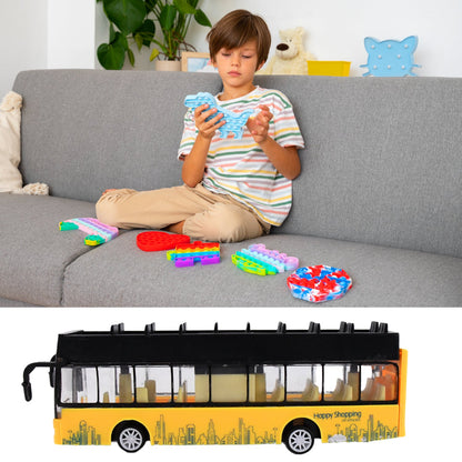 City explorer model London double decker bus toy made from sturdy die-cast alloy