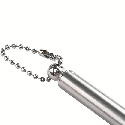 User holding the back scratcher, illustrating its comfortable size and grip.