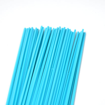 Pro Clean plastic stick broom easily cleaning a tile floor, highlighting its flexibility.
