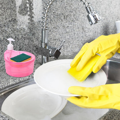 Easy-to-refill soap dispenser with a simple twist-off top for convenience.