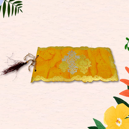 Open view of a shagun envelope, perfect for Indian currency notes.