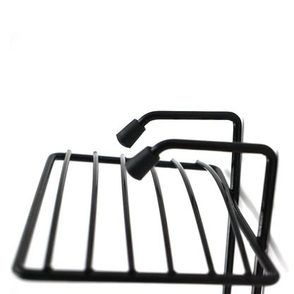 Elegant two-layer soap rack with a clean, functional design.