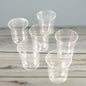 Set of 6 durable plastic glasses for daily water and juice use