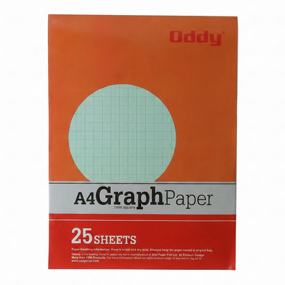 Product shot of Oddy A4 Graph Paper Pad on white background