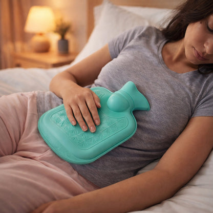 Soft textured heating bag ideal for soothing aches and winter comfort