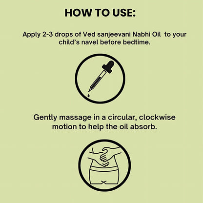 Glass dropper bottle of Nabhi Oil for joint stiffness and swelling