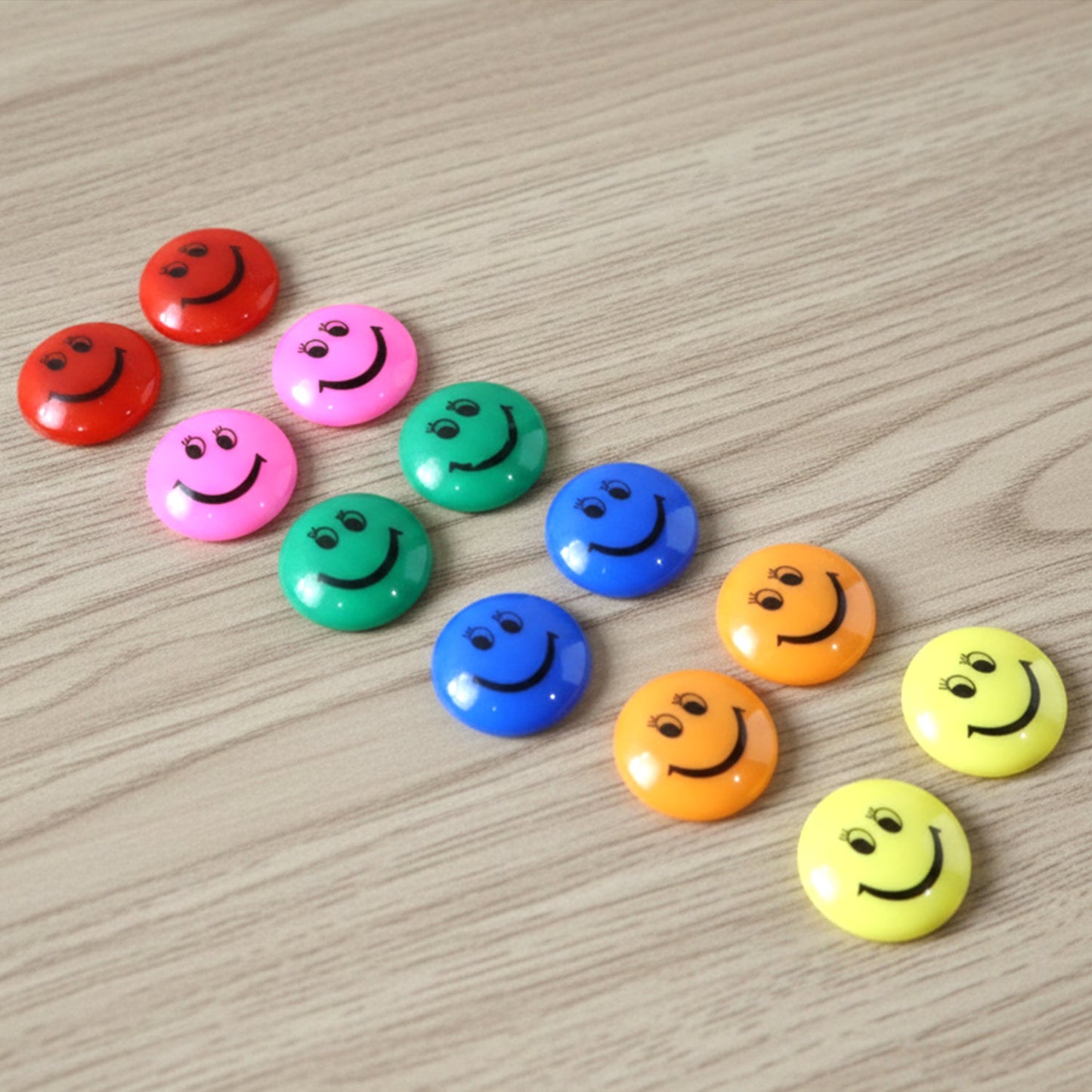 Smiley face fridge magnets with strong magnetic hold