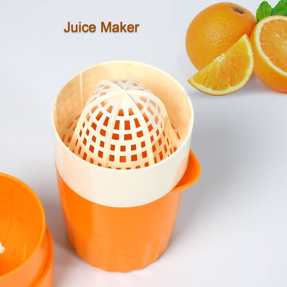 Handheld lemon squeezer featuring an ergonomic handle for comfortable grip.