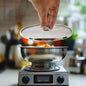 Apex stainless steel mesh splatter guard designed for frying pans preventing oil splashes