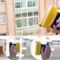 Front view of the magnetic window cleaner, showing its ergonomic handle and replaceable cleaning pads.
