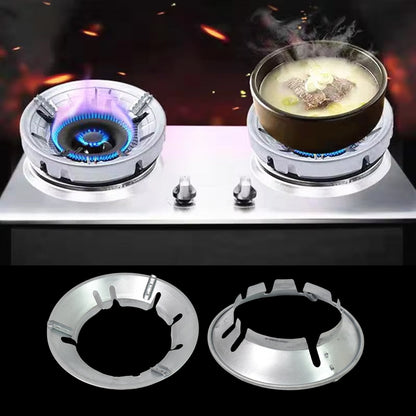 The Fixorix Gas Stove Burner Stand actively in use, supporting a cooking pot.