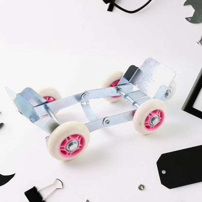 Diagram illustrating the robust steel construction of the tire booster.