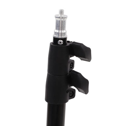 Close-up of the robust build and anti-slip feet of the professional DSLR camera tripod.