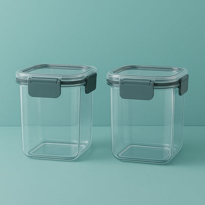 Empty Apex airtight food storage containers ready for use