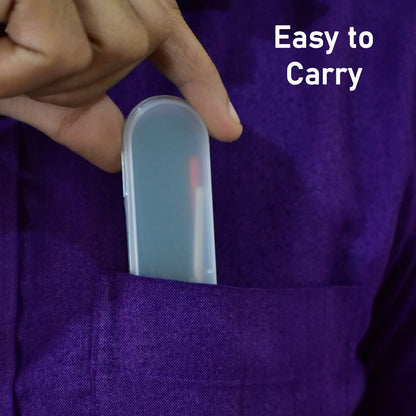 The full Earwax Removal Kit displayed neatly inside its opened protective carrying case.