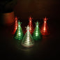 Set of 6 LED Christmas Tree Decorative Lights with star tops creating festive ambiance