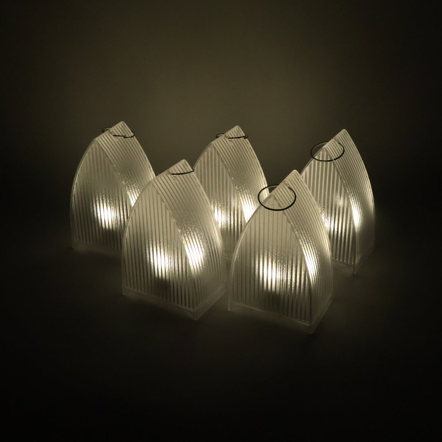 Flameless LED lantern lights set for pooja and festival decoration