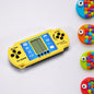 Compact Handheld Video Game console for kids, featuring a classic brick game display and control buttons.
