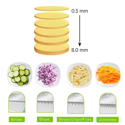 Ergonomic design of the time-saving vegetable chopper for comfortable use.