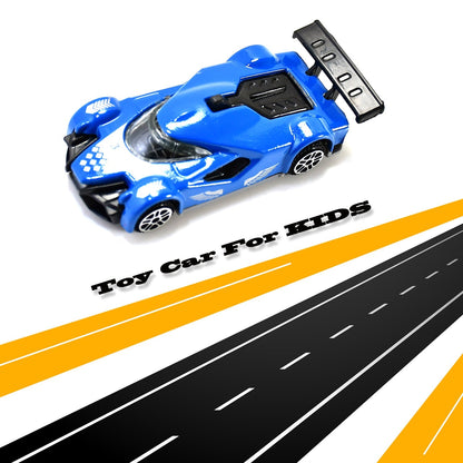 Detailed view of the Die-Cast Street Racer Car's smooth contours and robust design.