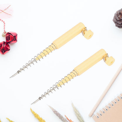 Punch Needle Craft Kit in action, demonstrating how to create textured designs on fabric.