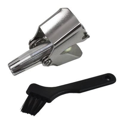 Side view of the portable manual nose hair clipper, showcasing its sleek finish.