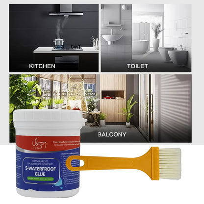 Anti-leakage transparent sealant glue, protecting walls, roofs, and windows from water damage.