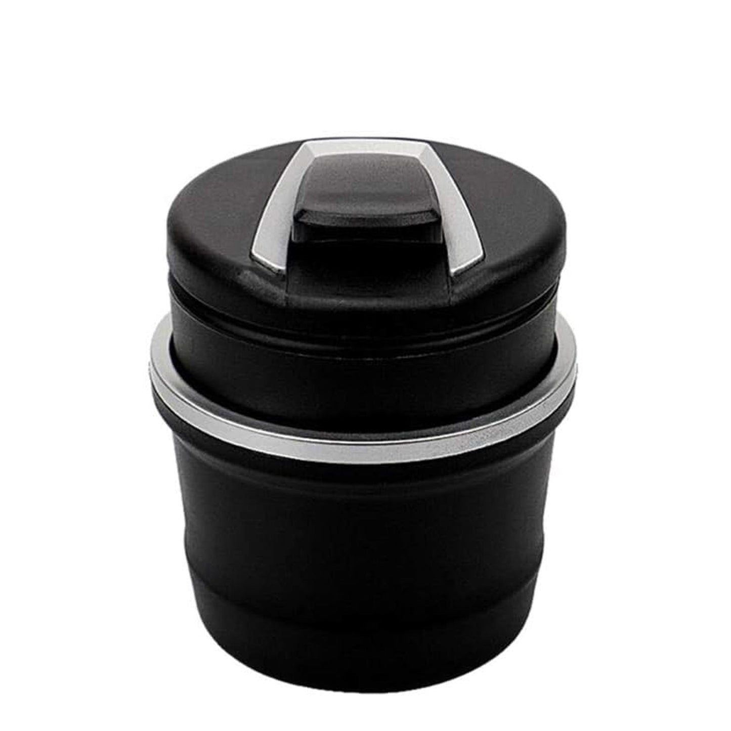 Luxe glow effect of portable car ashtray with lid